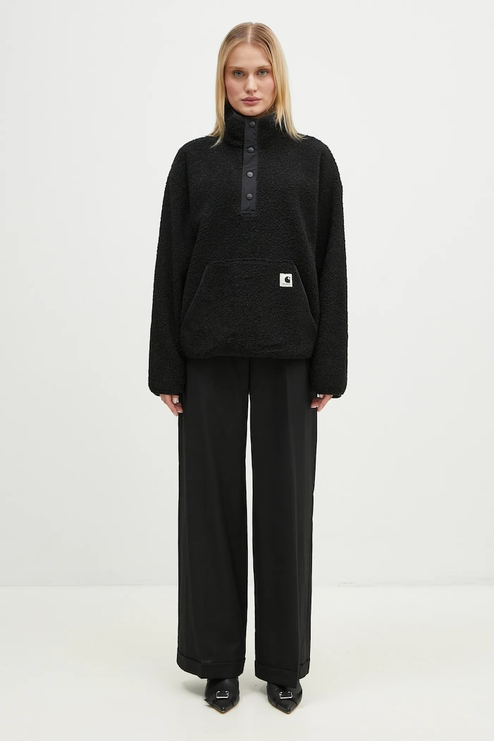 Carhartt WIP fleece sweatshirt Elliot High Neck Liner I032241.00EXX black