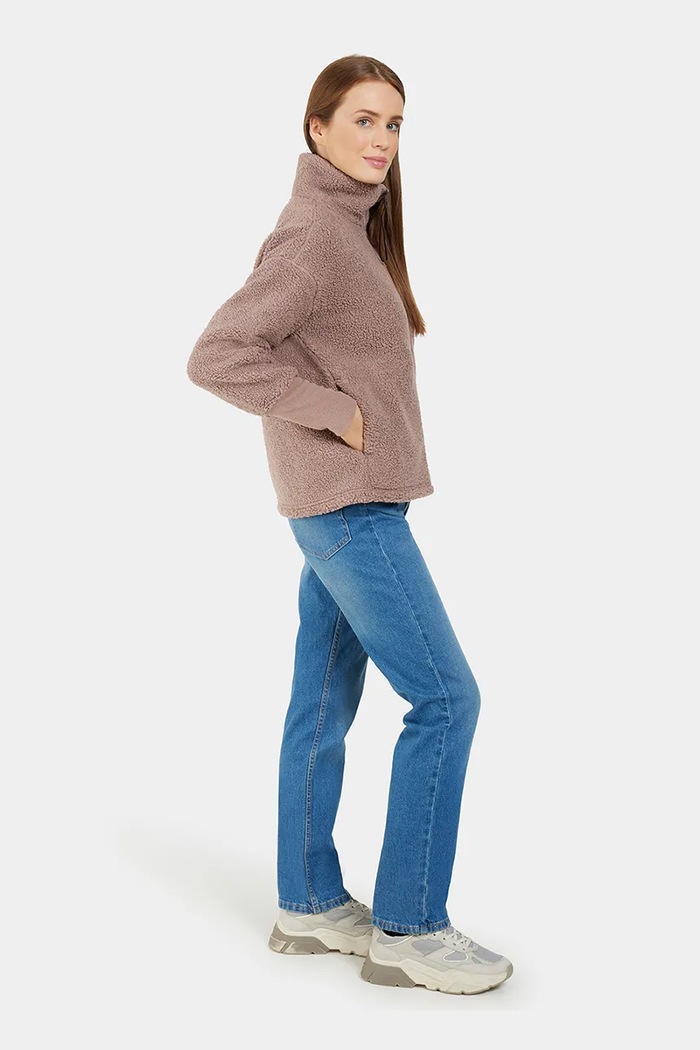 Mikina Didriksons MELLA 505446 hnedá