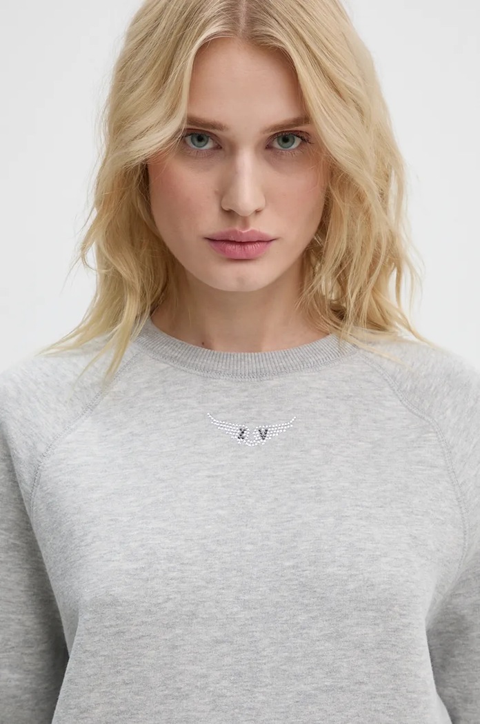 ZADIG&VOLTAIRE bluza gri JWSS00606