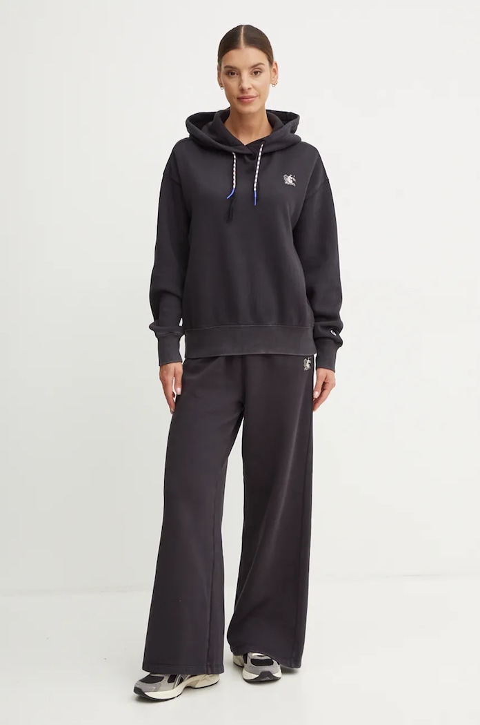 Champion Bavlněná mikina Champion 117441 černá AW24