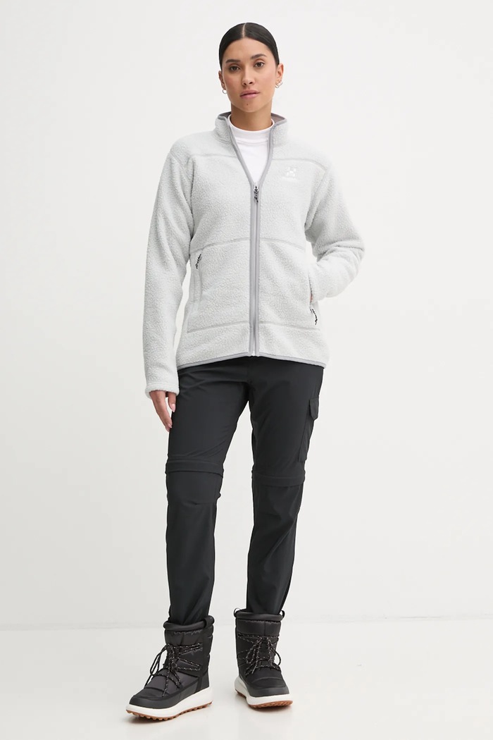 Sportska dukserica Haglöfs Mossa Pile 606538 siva AW25