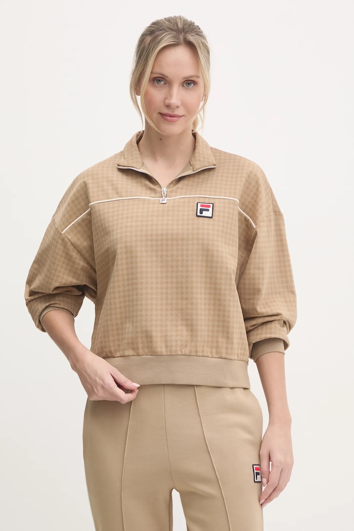 Mikina Fila Liebau s elastanom béžová FAW0879