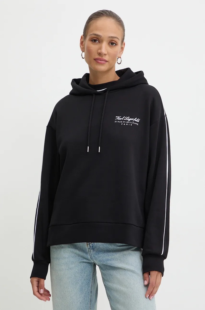 Karl Lagerfeld bluza czarny 246W2109