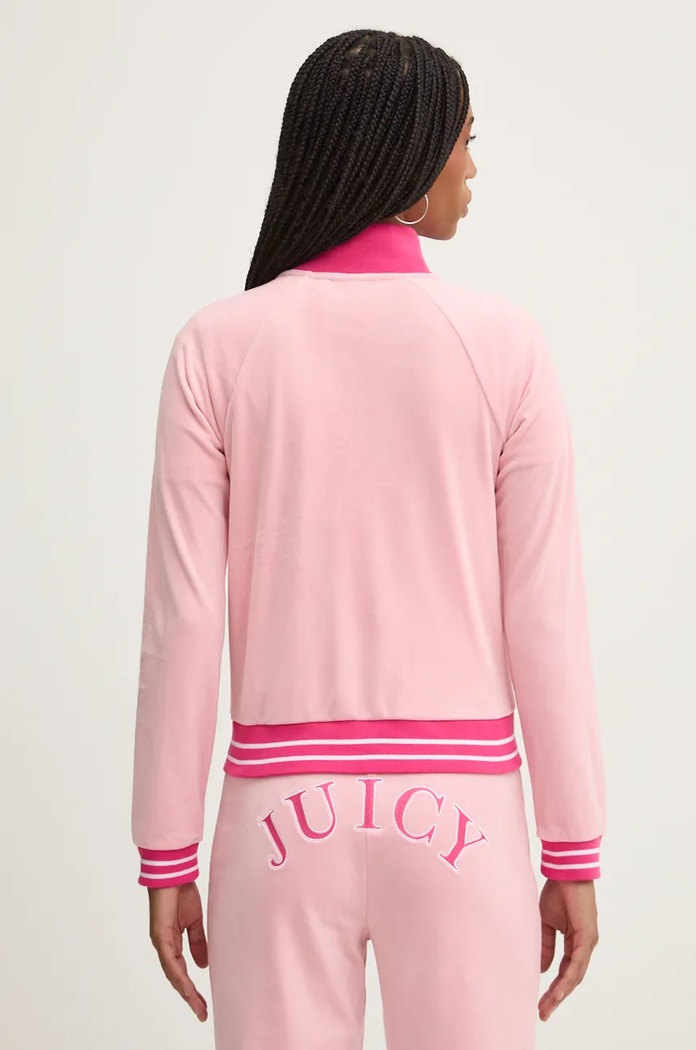 Oblečení Velurová mikina Juicy Couture TANYA TRACKTOP JCSCT224417.121 růžová