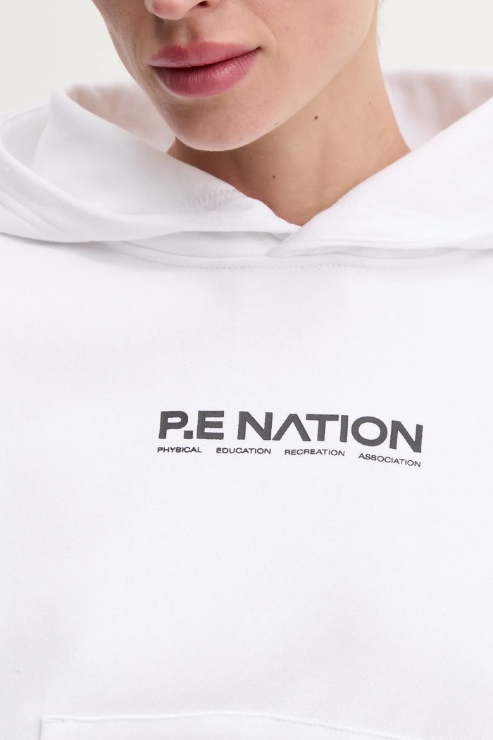 Pamučna dukserica P.E Nation Transition 244H277 bijela