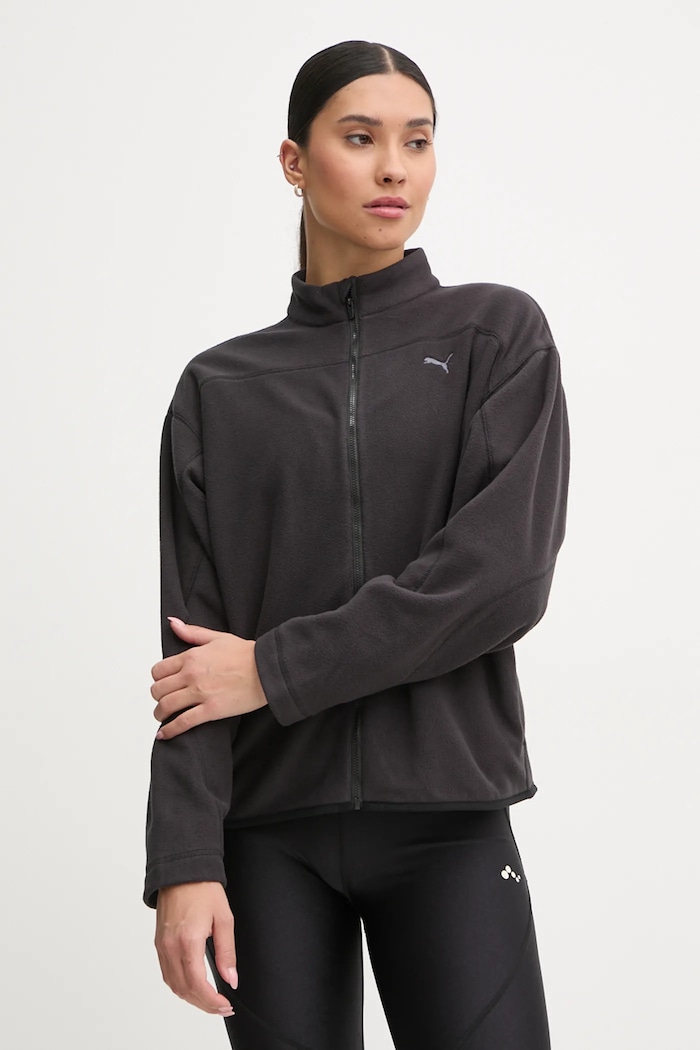 Αθλητική μπλούζα Puma Winter Tech χωρίς κουκούλα μαύρο 525808