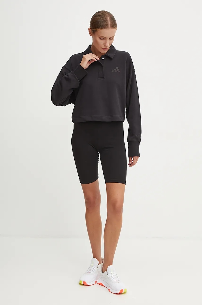 Bavlněná mikina adidas All SZN IX3806 černá AW24