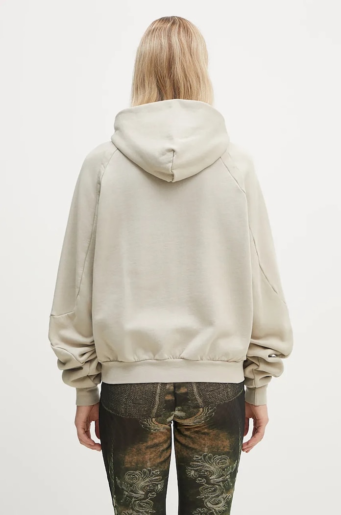 Oblečenie Bavlnená mikina Ottolinger Oversized Zip Hoodie 1150204121 béžová