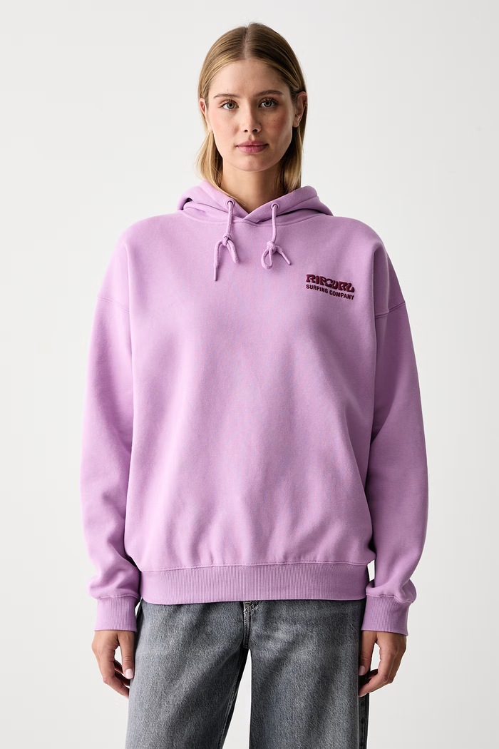 Rip Curl Bluza z kapturem damska SURF PUFF HERITAGE 06AWFL fioletowy SS26