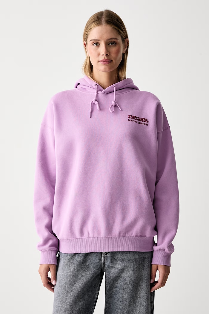 Rip Curl Bluza z kapturem damska SURF PUFF HERITAGE 06AWFL fioletowy SS26