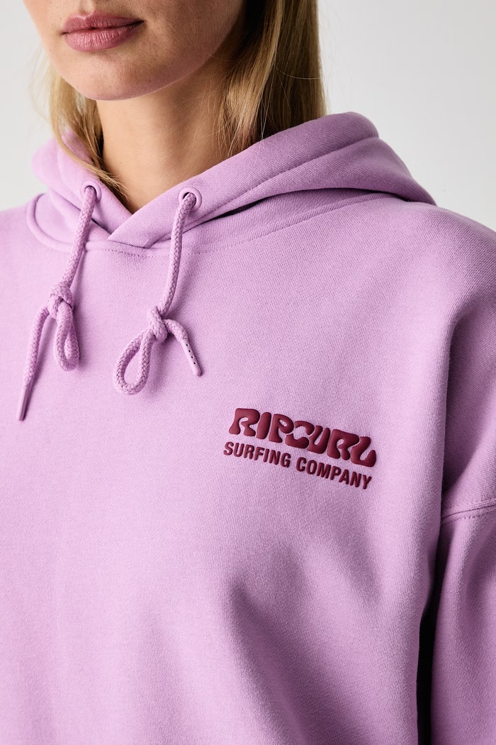 Odzież Rip Curl Bluza z kapturem damska SURF PUFF HERITAGE 06AWFL fioletowy
