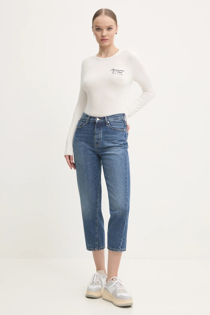 Abercrombie & Fitch longsleeve KI157.4309.178 bej AW24