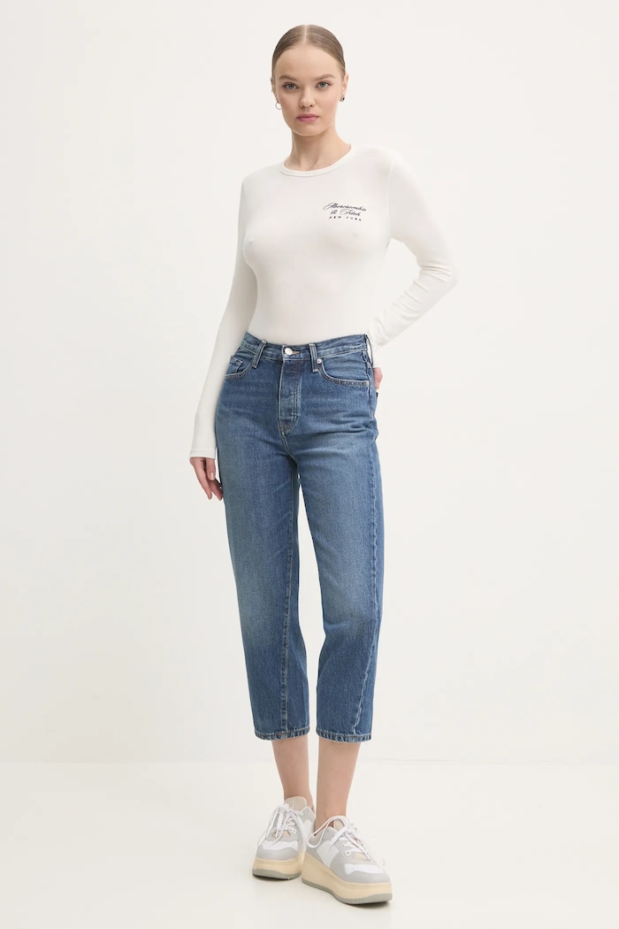 Abercrombie & Fitch longsleeve KI157.4309.178 bej AW24
