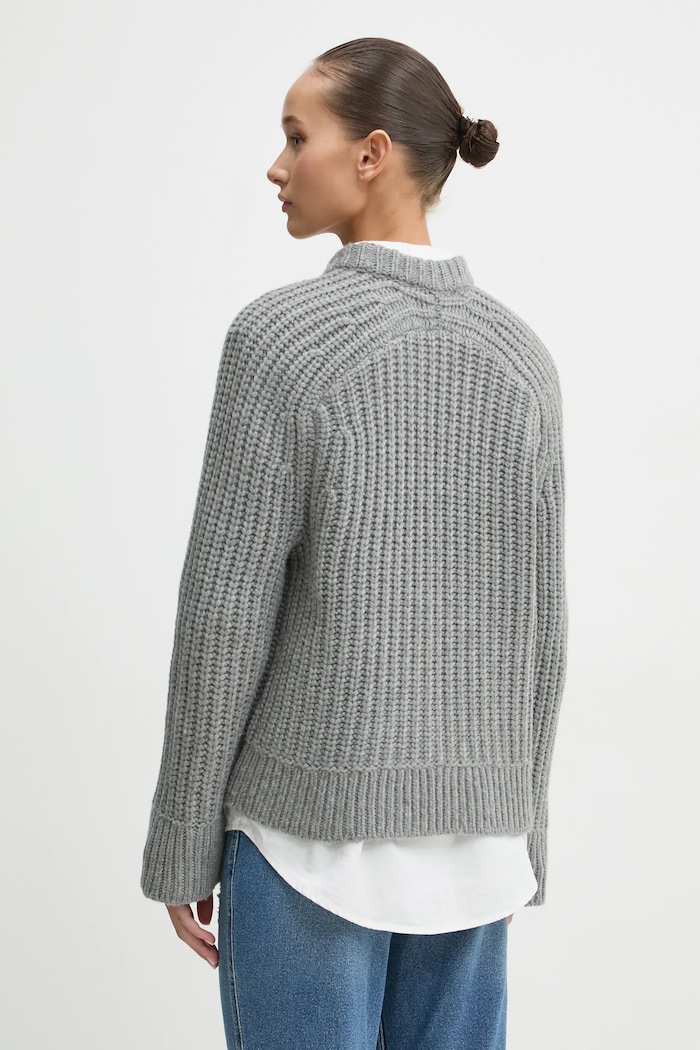 Îmbrăcăminte Abercrombie & Fitch pulover de lână KI150.4372.112 gri