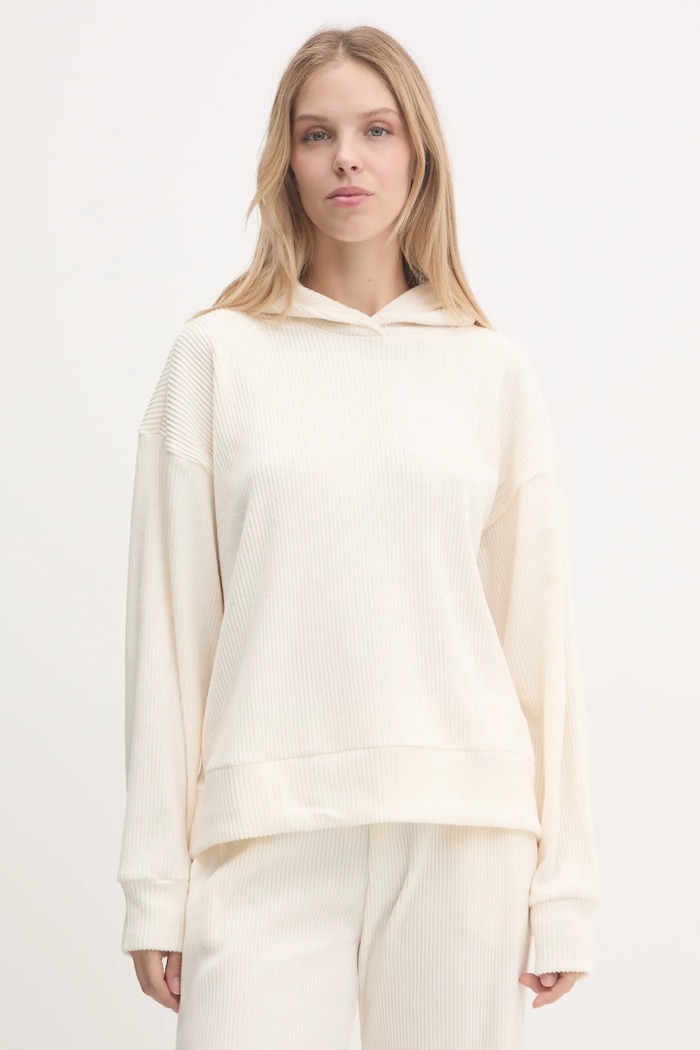 Μπλούζα Abercrombie & Fitch με ελαστάν μπεζ KI152.4215.150