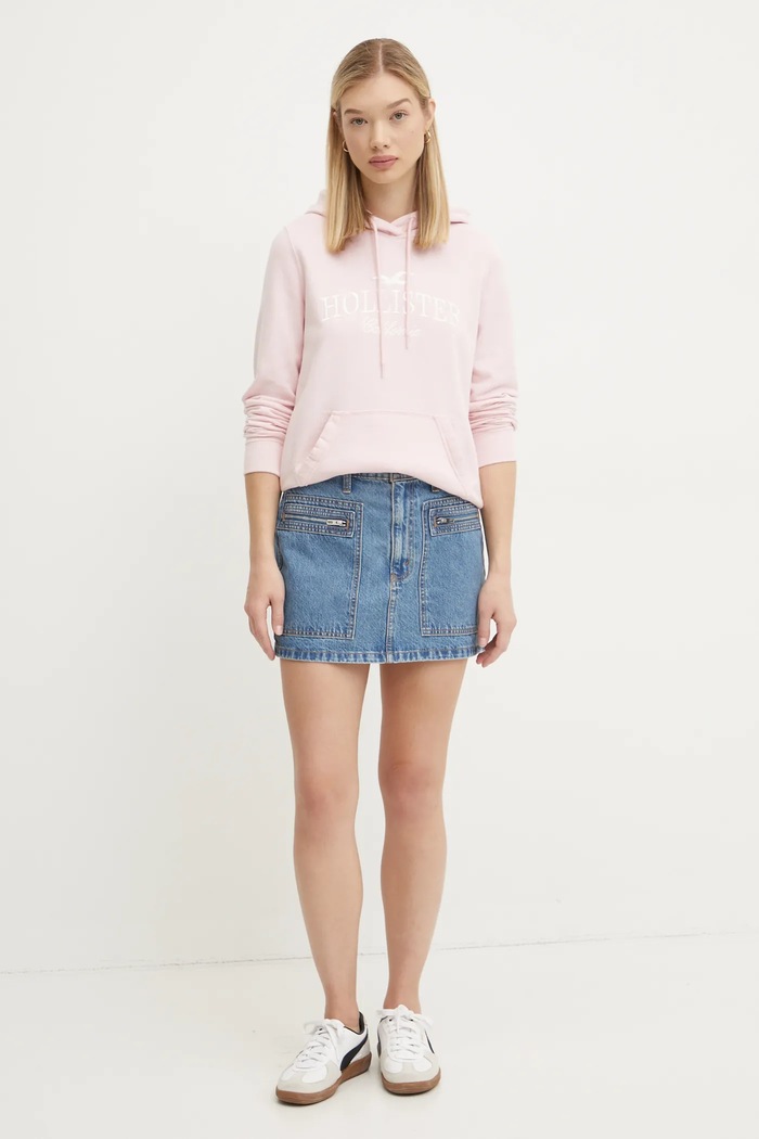 Hollister Co. bluza KI352.4207.600 różowy AW24