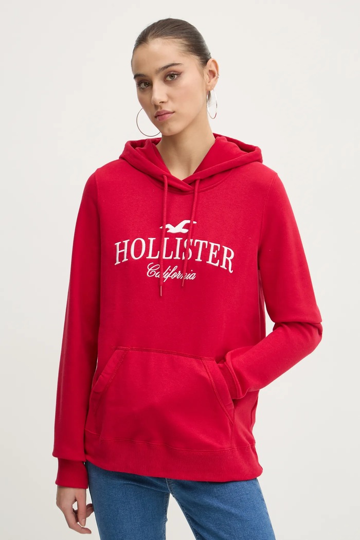 Mikina Hollister Co. červená KI352.4208.500