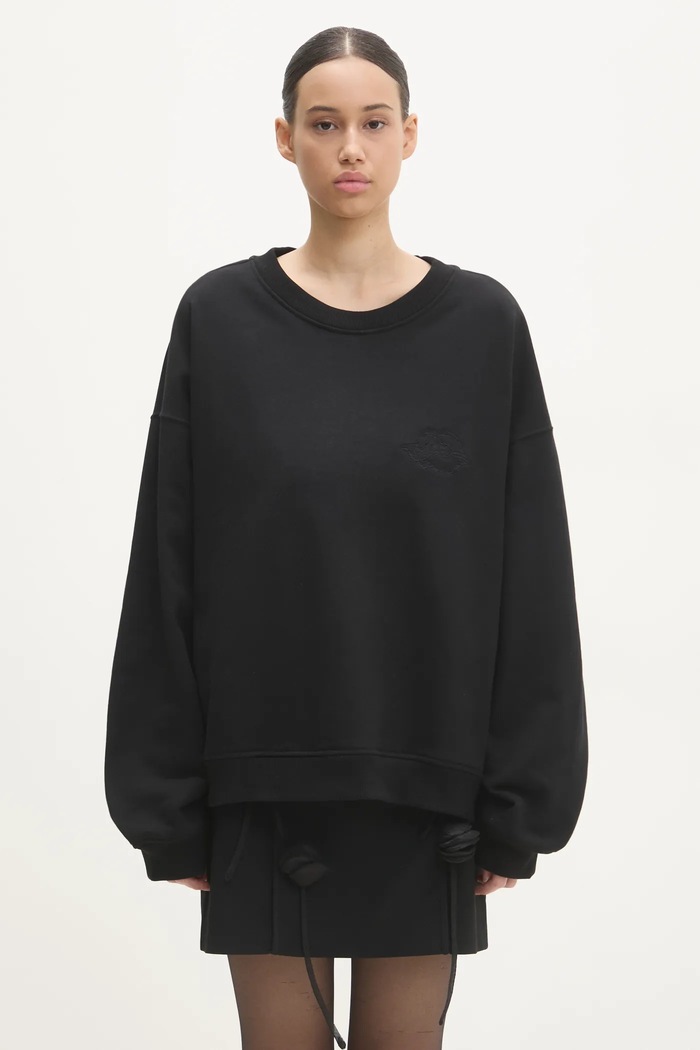 Pamučna dukserica Fiorucci Angel pamuk crna M01FPSCR188CJ05BK01