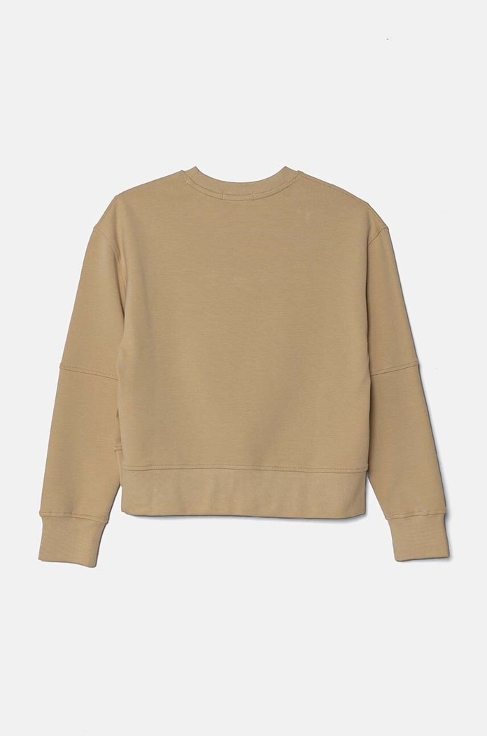 Dječja dukserica Calvin Klein Jeans IG0IG02702.9BYH. bež AW24