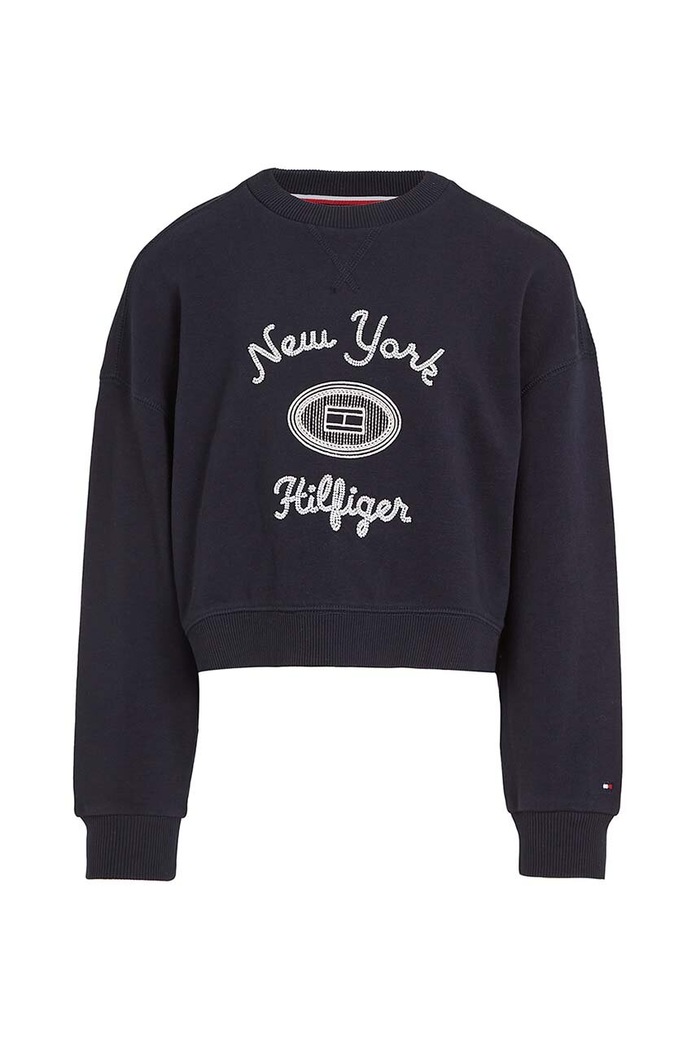 Детски суичър Tommy Hilfiger KG0KG08038.9BYH.116.122 тъмносин AW24