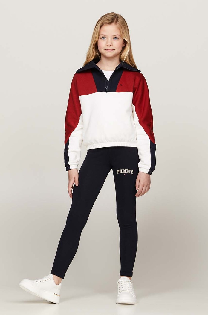 Dievča Detská mikina Tommy Hilfiger KG0KG08040.9BYH.128.176 červená