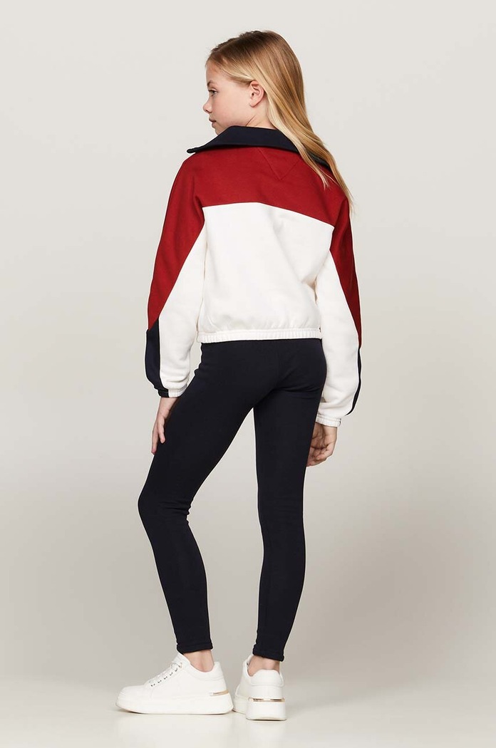 Detská mikina Tommy Hilfiger červená KG0KG08040.9BYH.128.176