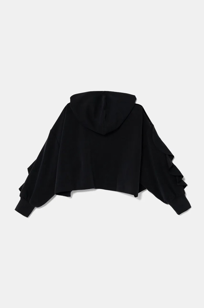 Dětská mikina EA7 Emporio Armani 6DFM08.FJZBZ černá AW24