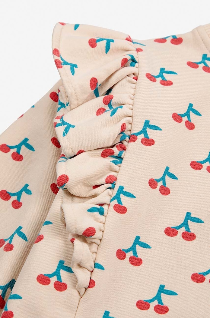 Kojenecká mikina Bobo Choses Cherry béžová 224AB038