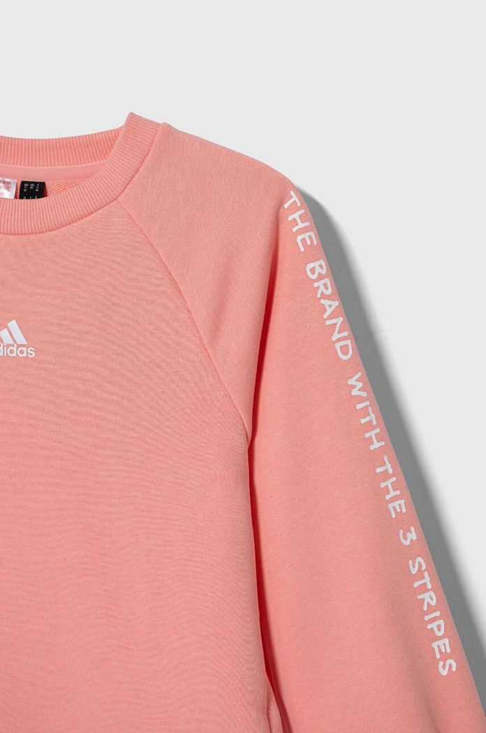 Παιδική μπλούζα adidas JGAM CREW ροζ IV7044