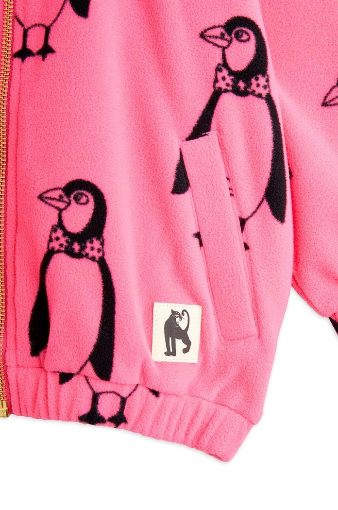 Детски суичър Mini Rodini Penguin розов 1100009128