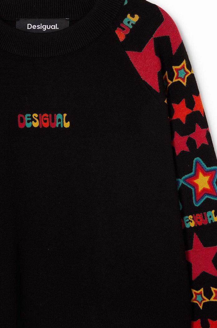 Детски суичър Desigual черен 24WGJF05
