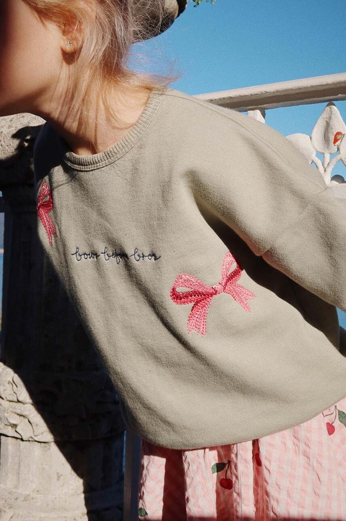 Dětská mikina Konges Sløjd LOU BOW SWEATSHIRT OCS KS101561