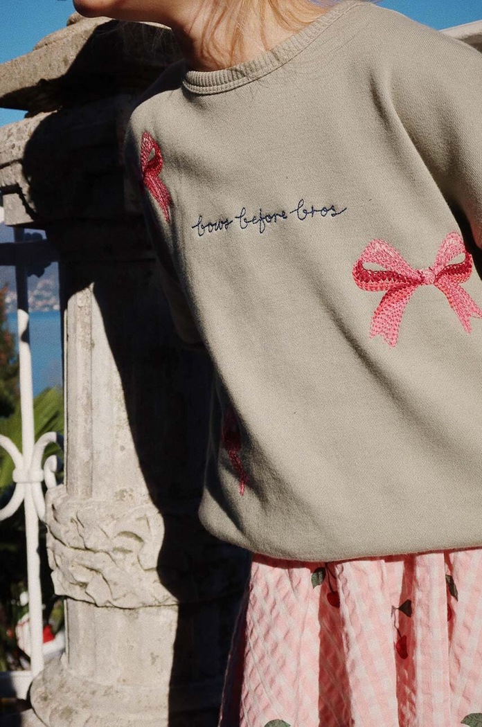 Dětská mikina Konges Sløjd LOU BOW SWEATSHIRT OCS KS101561