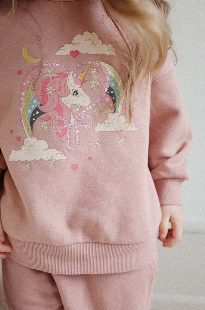 Παιδική μπλούζα Konges Sløjd LOU GLITTER SWEATSHIRT OCS KS101562