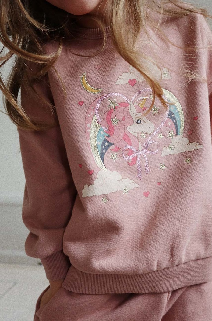 Παιδική μπλούζα Konges Sløjd LOU GLITTER SWEATSHIRT OCS KS101562
