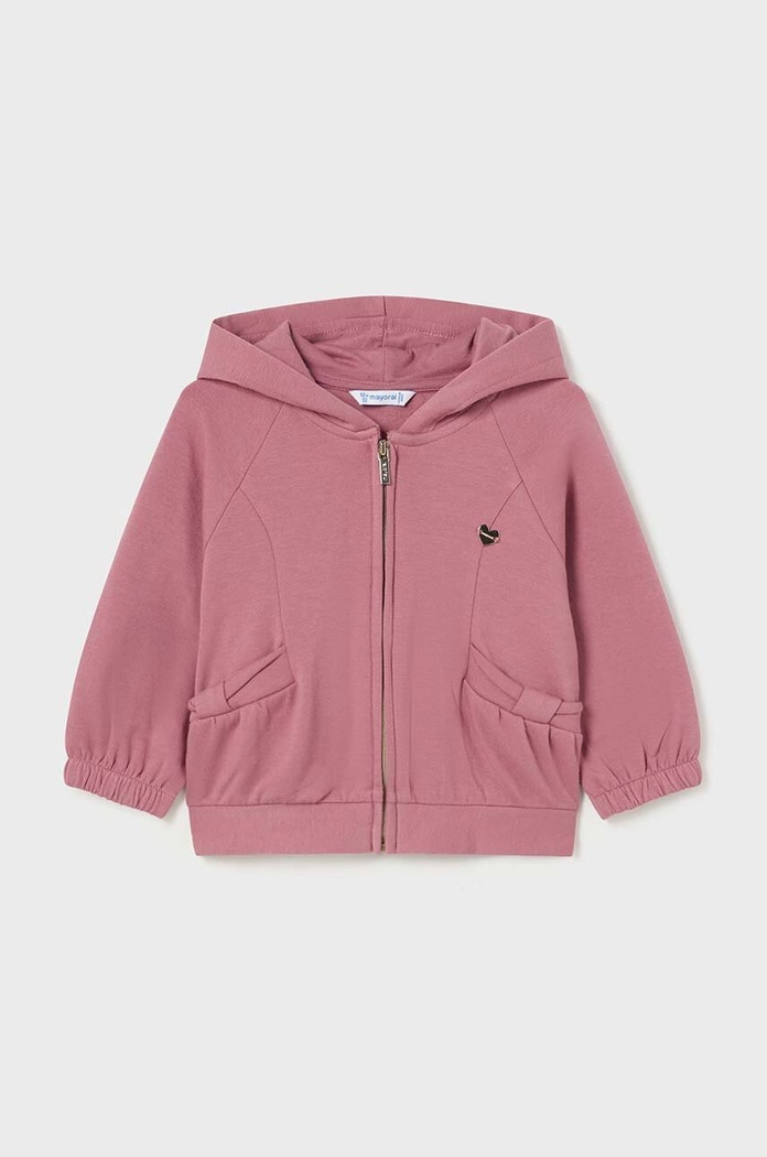 Mayoral bluza niemowlęca z kapturem różowy 2485.4J.Baby.9BYH
