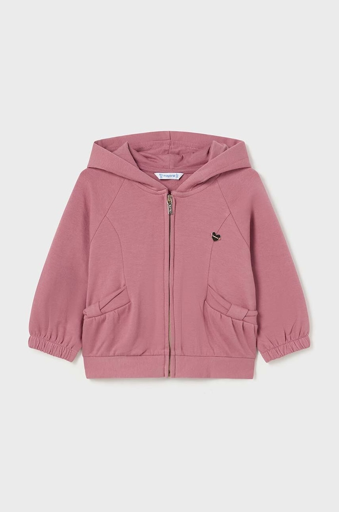 Mayoral bluza niemowlęca z kapturem różowy 2485.4J.Baby.9BYH