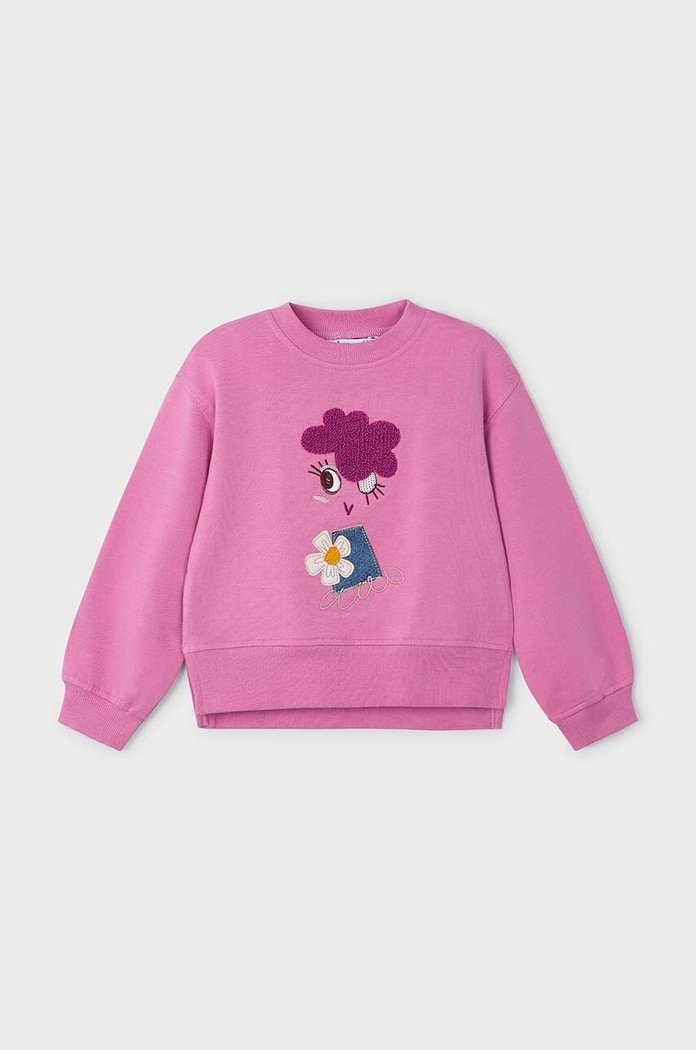 Детски суичър Mayoral 4482.6H.Mini.9BYH розов AW24