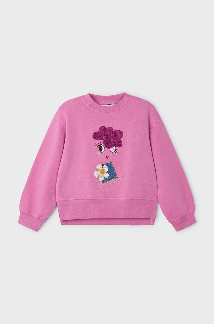 Детски суичър Mayoral 4482.6H.Mini.9BYH розов AW24