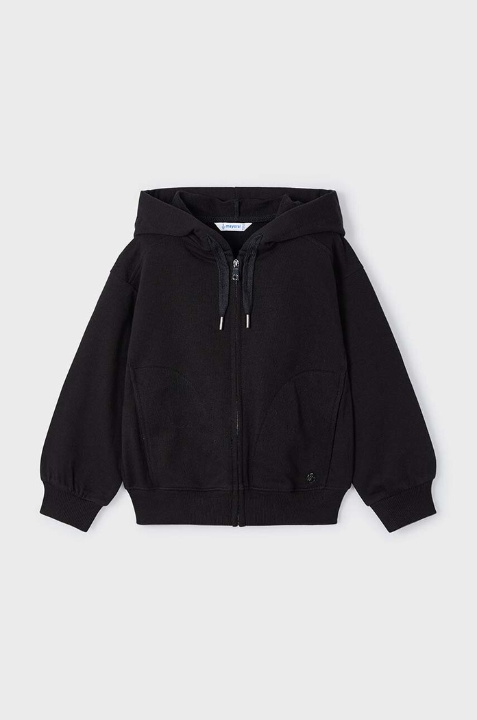 Mayoral bluza dziecięca z kapturem czarny 4497.6H.Mini.9BYH