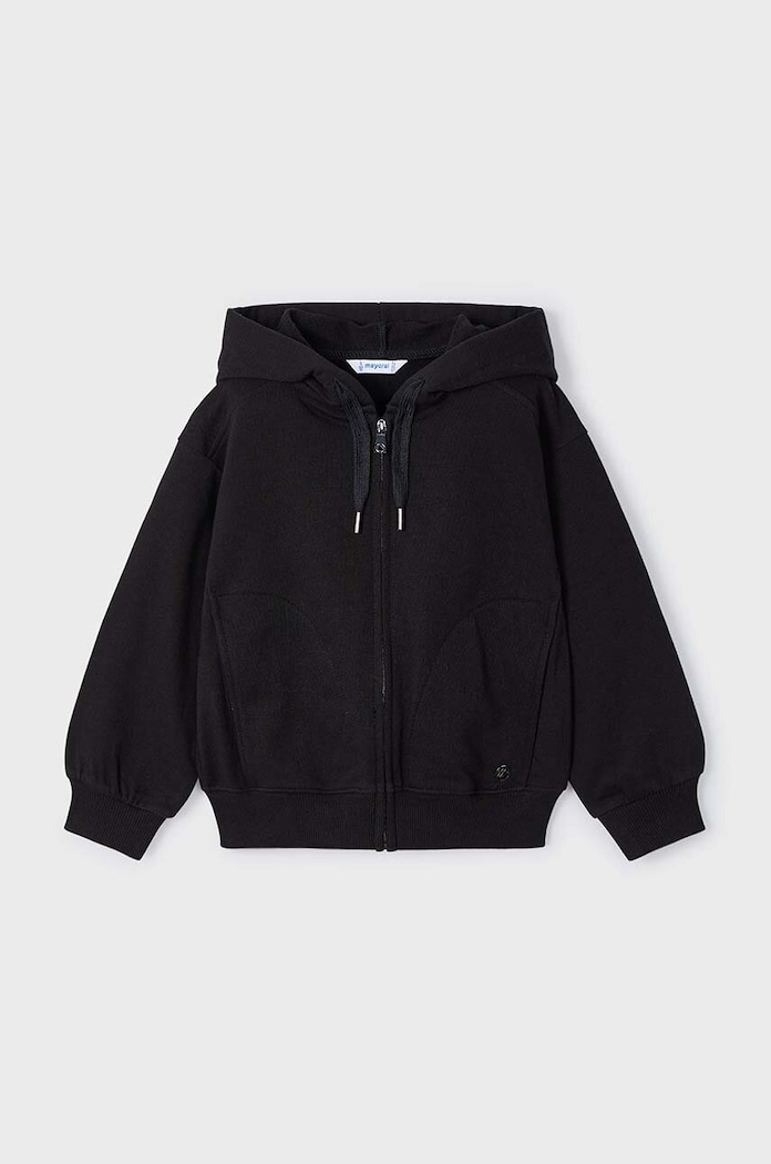 Mayoral bluza dziecięca z kapturem czarny 4497.6H.Mini.9BYH