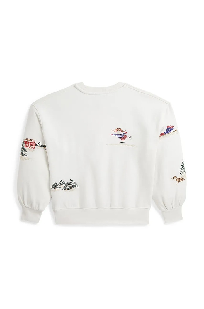 Otroški bombažen pulover Polo Ralph Lauren 313952129001 bež AW24