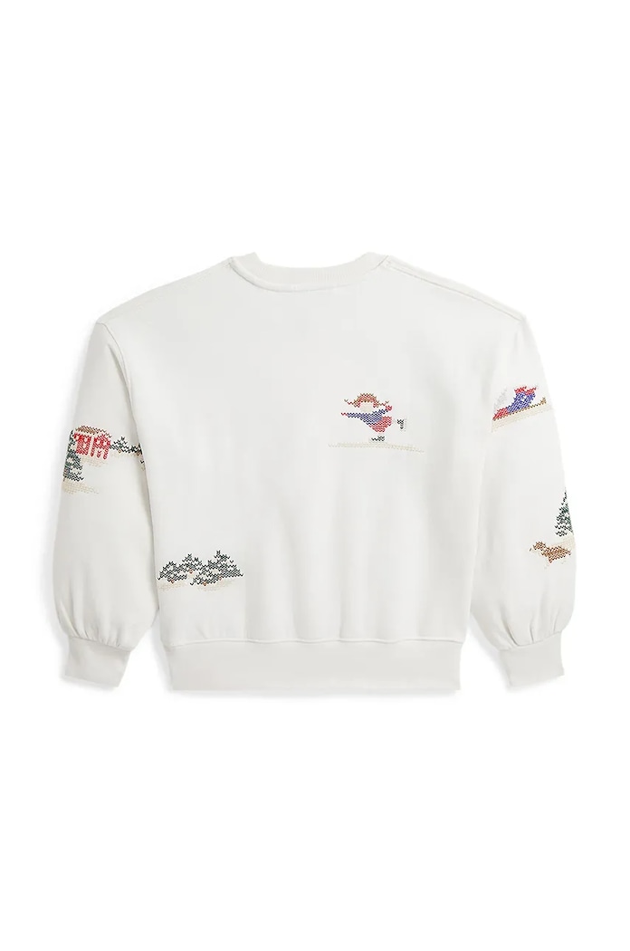 Otroški bombažen pulover Polo Ralph Lauren 313952129001 bež AW24