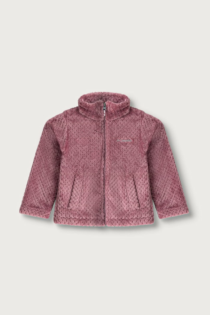 Columbia bluza rozpinana dziecięca polarowa Fire Side fioletowy 1799083.9BYH