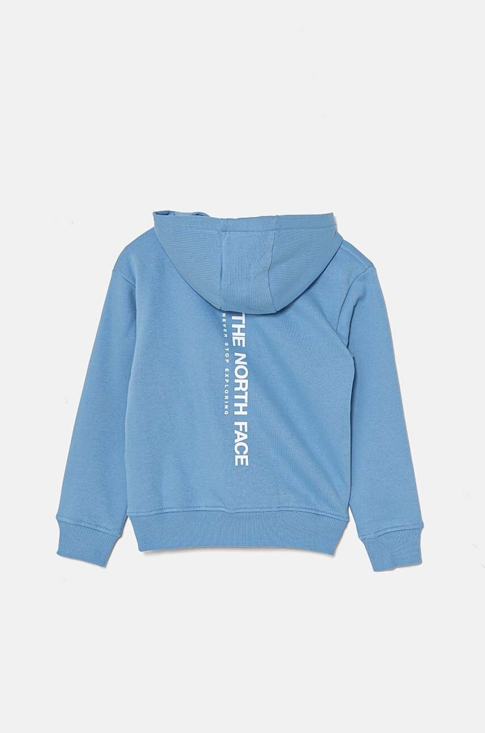 Dětská mikina The North Face VERTICAL GRAPHIC OVERSIZED HOODIE NF0A89HD3O41 modrá AW24