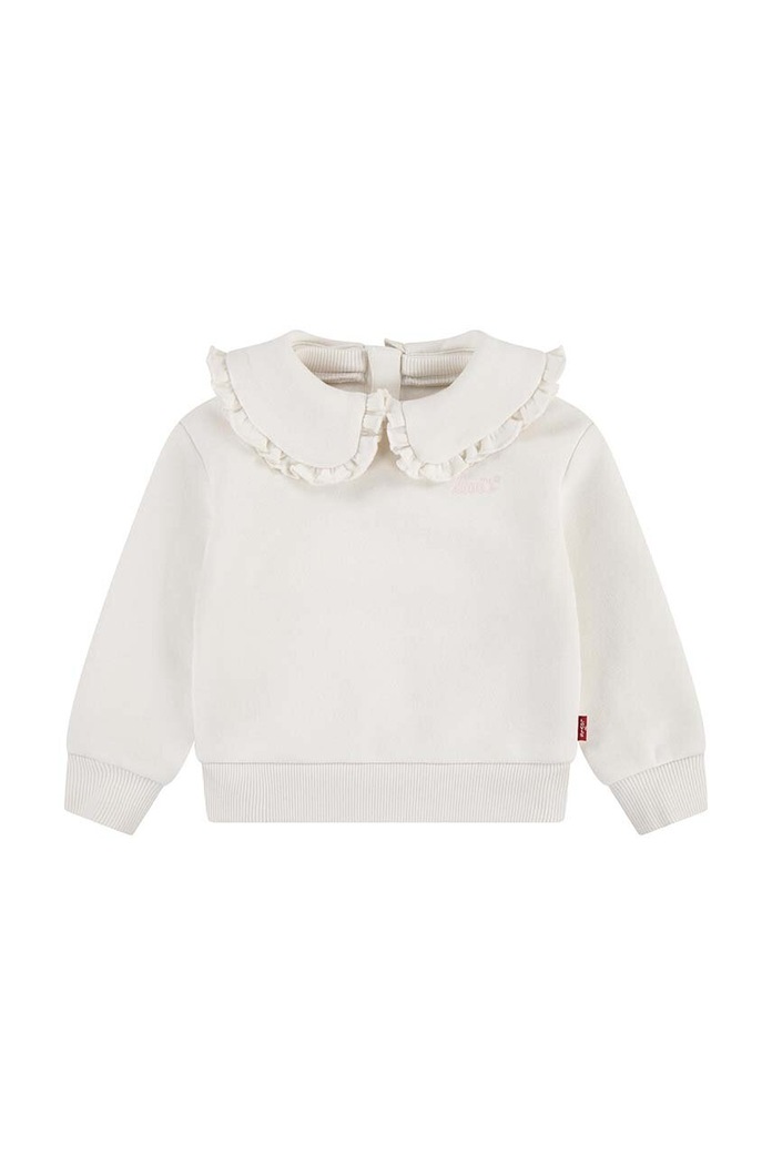Levi's bluza bebe RUFFLE COLLARED CREW uni bej 1EK989