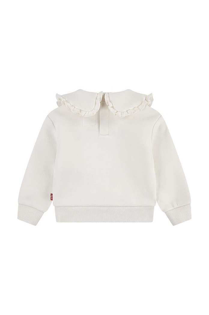 Levi's bluza bebe RUFFLE COLLARED CREW 1EK989 bej AW24