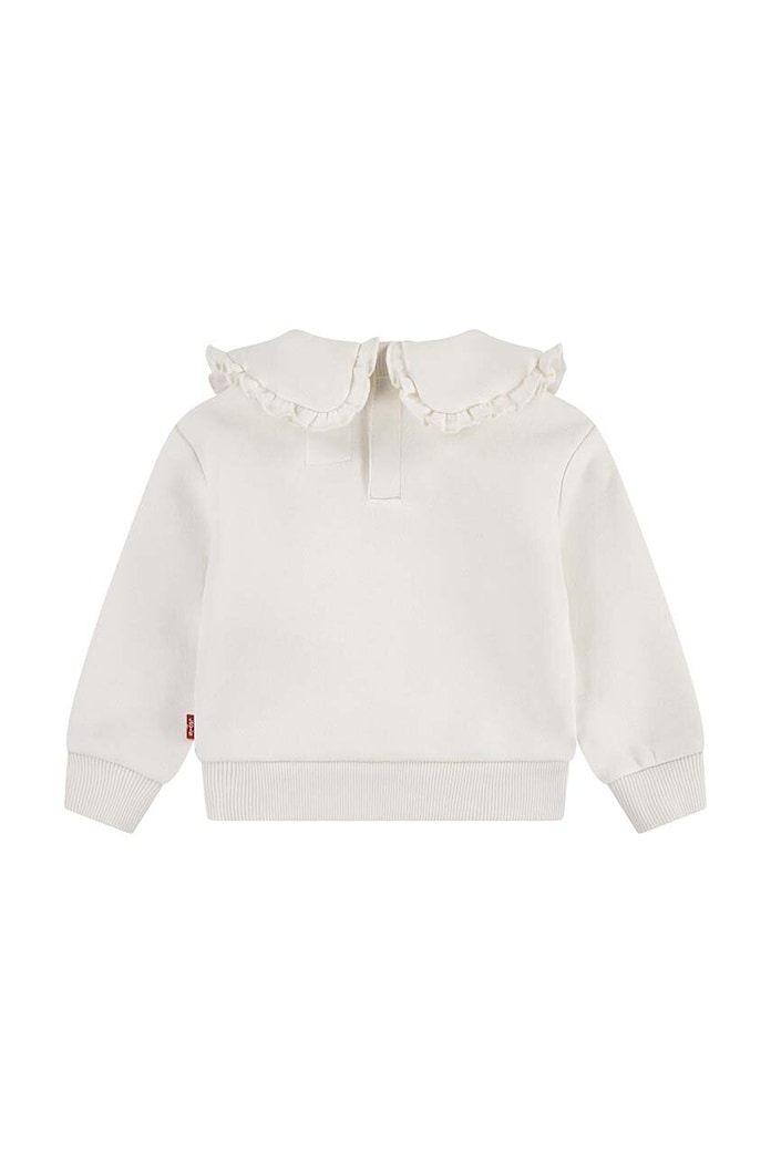 Levi's bluza bebe RUFFLE COLLARED CREW 1EK989 bej AW24