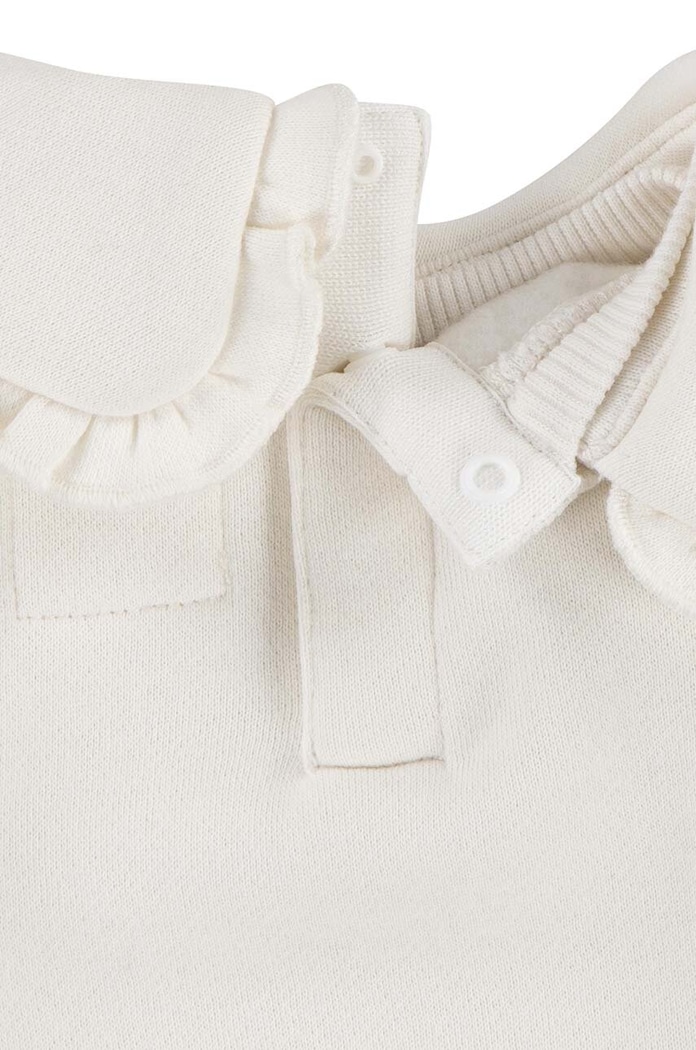 Levi's bluza bebe RUFFLE COLLARED CREW 1EK989 bej