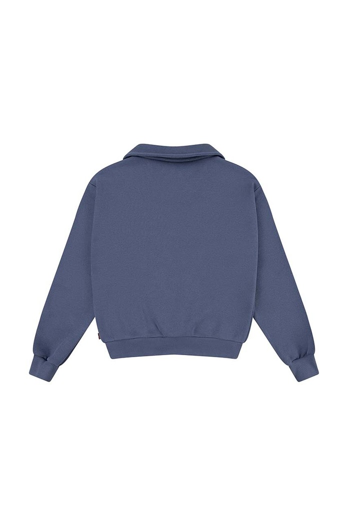 Levi's Dětská mikina Levi's COLLEGIATE LS COLLAR TOP 4EL070 modrá AW24